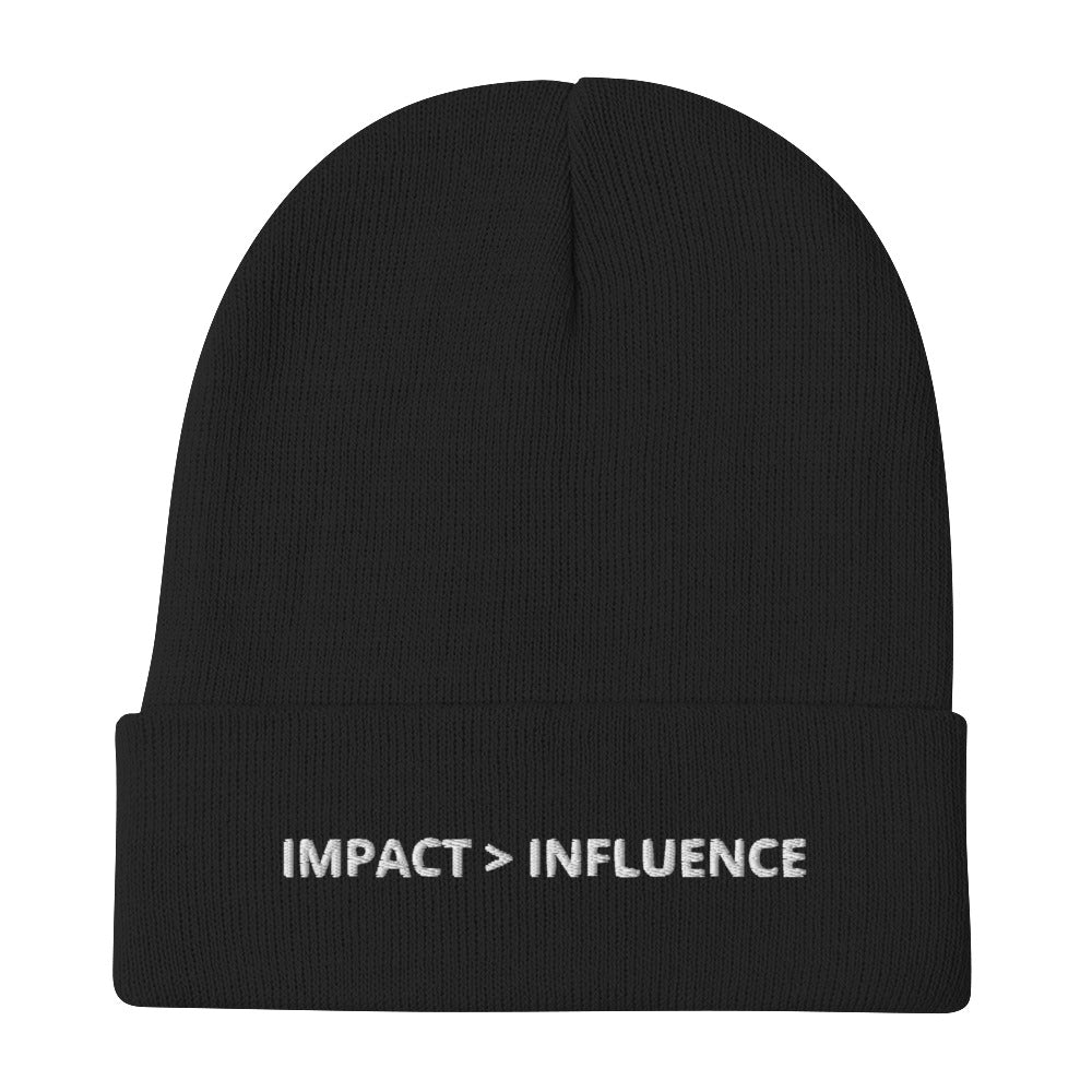 IMPACT > INFLUENCE Embroidered Beanie